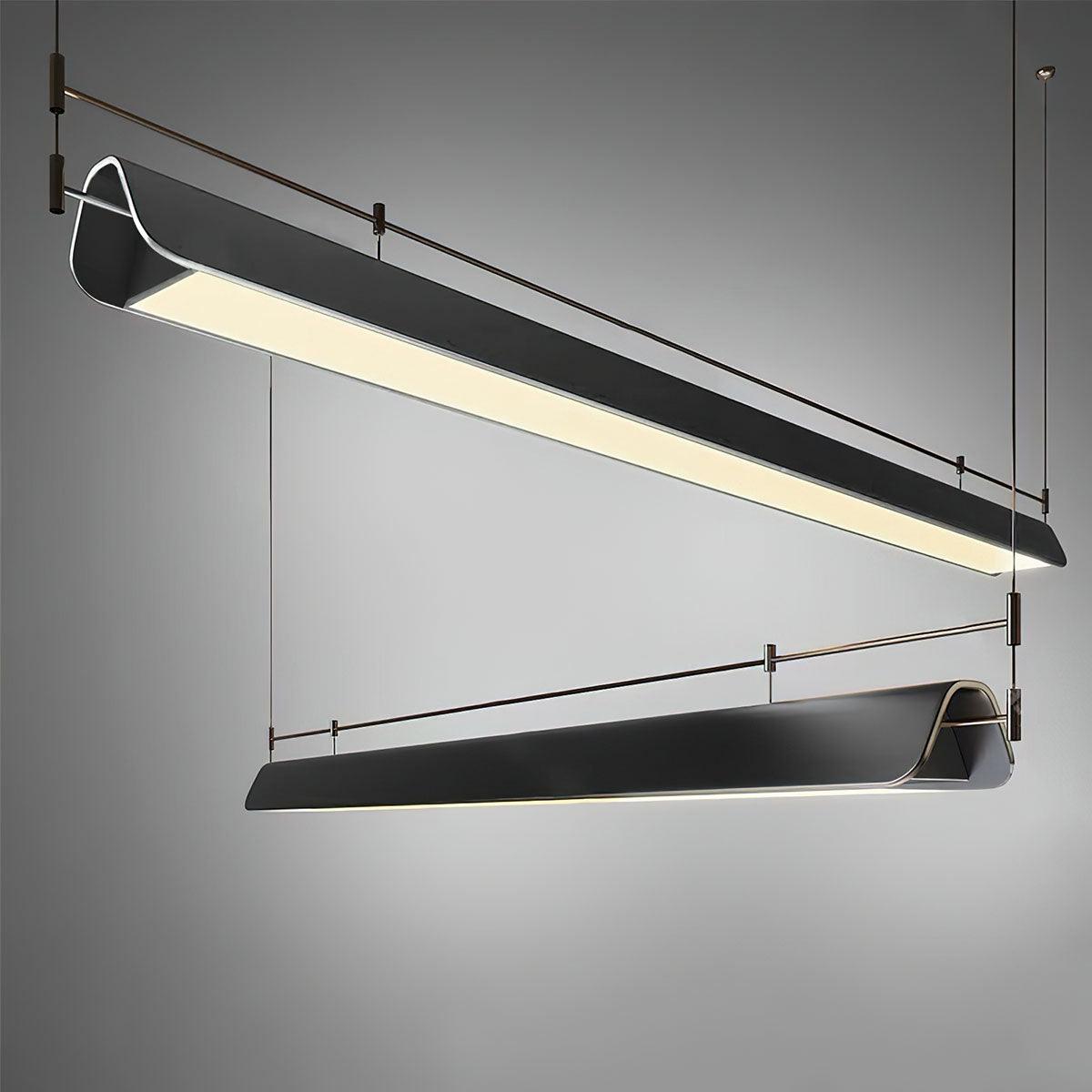 Black Roof LED Curated Iron & Glass Chandelier – structural canopy joint detail