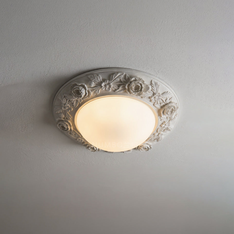 Blancora Curated Mouth-Blown Frosted Glass Flush – Dia 50cm x H 14m  ∅ 19.7 x H 5.5 finish configuration