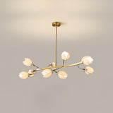 Porcelain Magnolia Curated Hand-Thrown Ceramic C – 8 heads L 34.6 x W 17.7 x H 11.8  L 88cm finish configuration