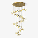 Blossom Double Horn Curated Hand-Thrown Ceramic – Hand-Thrown Ceramic Chandelier