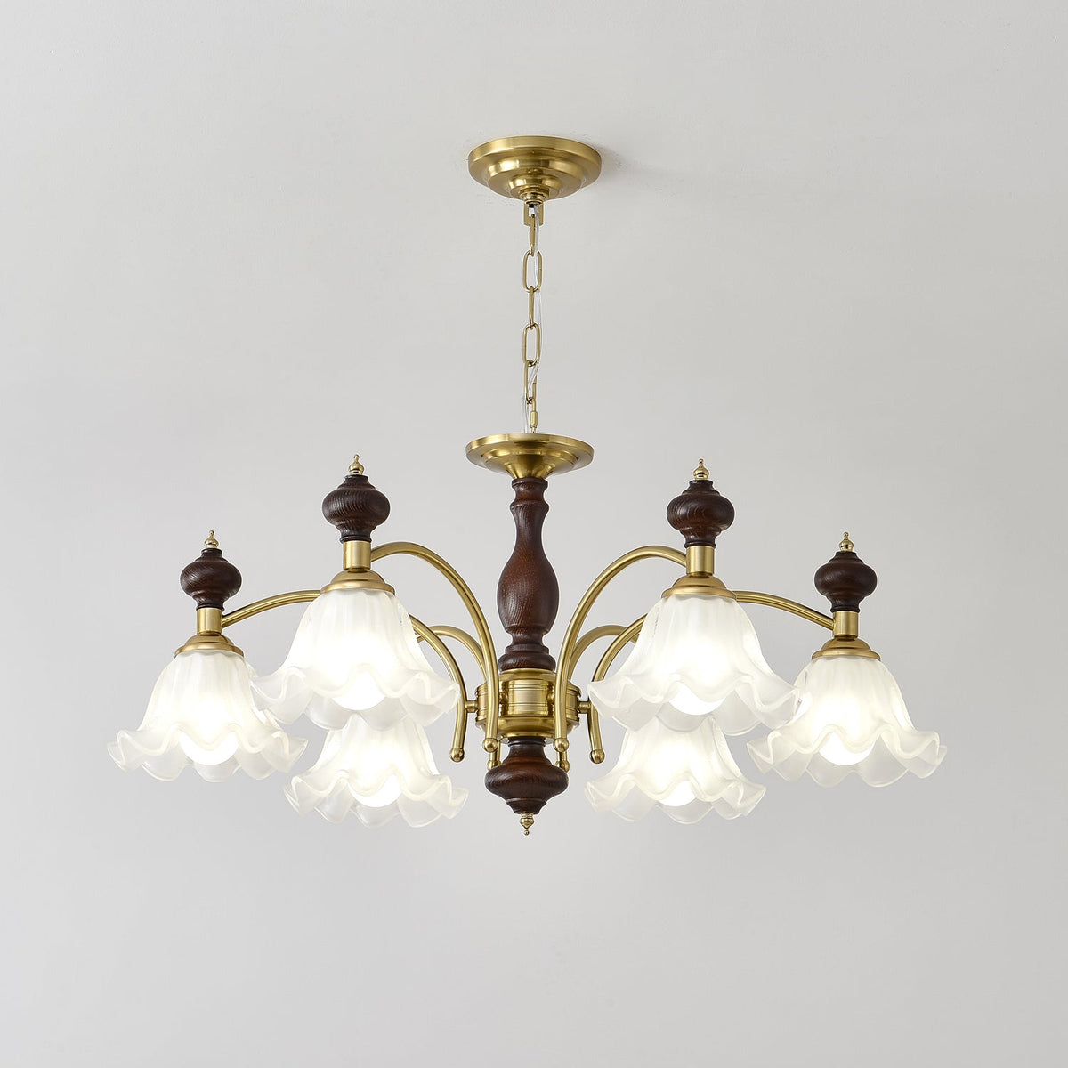Blossom Flowers Curated Mouth-Blown Frosted Glas – structural canopy joint detail