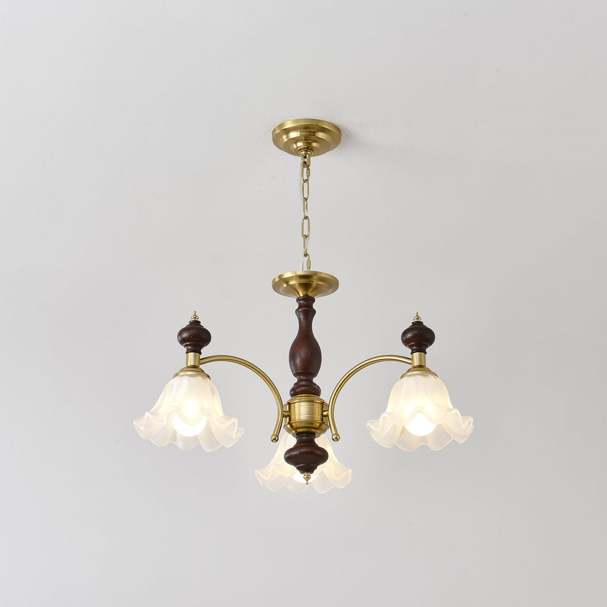 Blossom Flowers Curated Mouth-Blown Frosted Glas – illuminated warm ambiance setting #1