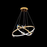Blue Butterfly Curated K9 Bohemian Crystal Chand – dimensional scale reference #1
