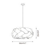 Braella Curated Solid Hardwood Pendant Light – illuminated warm ambiance setting