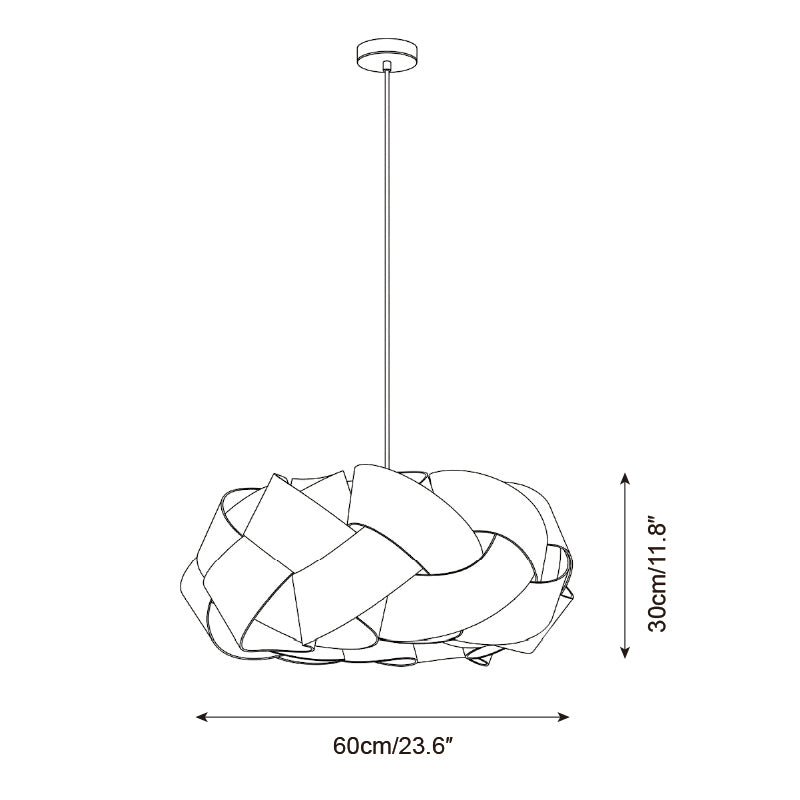 Braella Curated Solid Hardwood Pendant Light – architectural ceiling profile