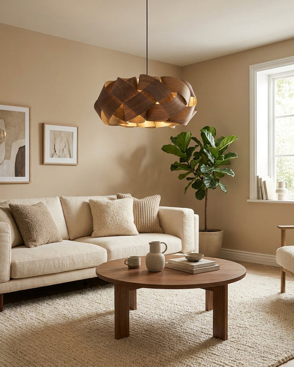 Braella Curated Solid Hardwood Pendant Light