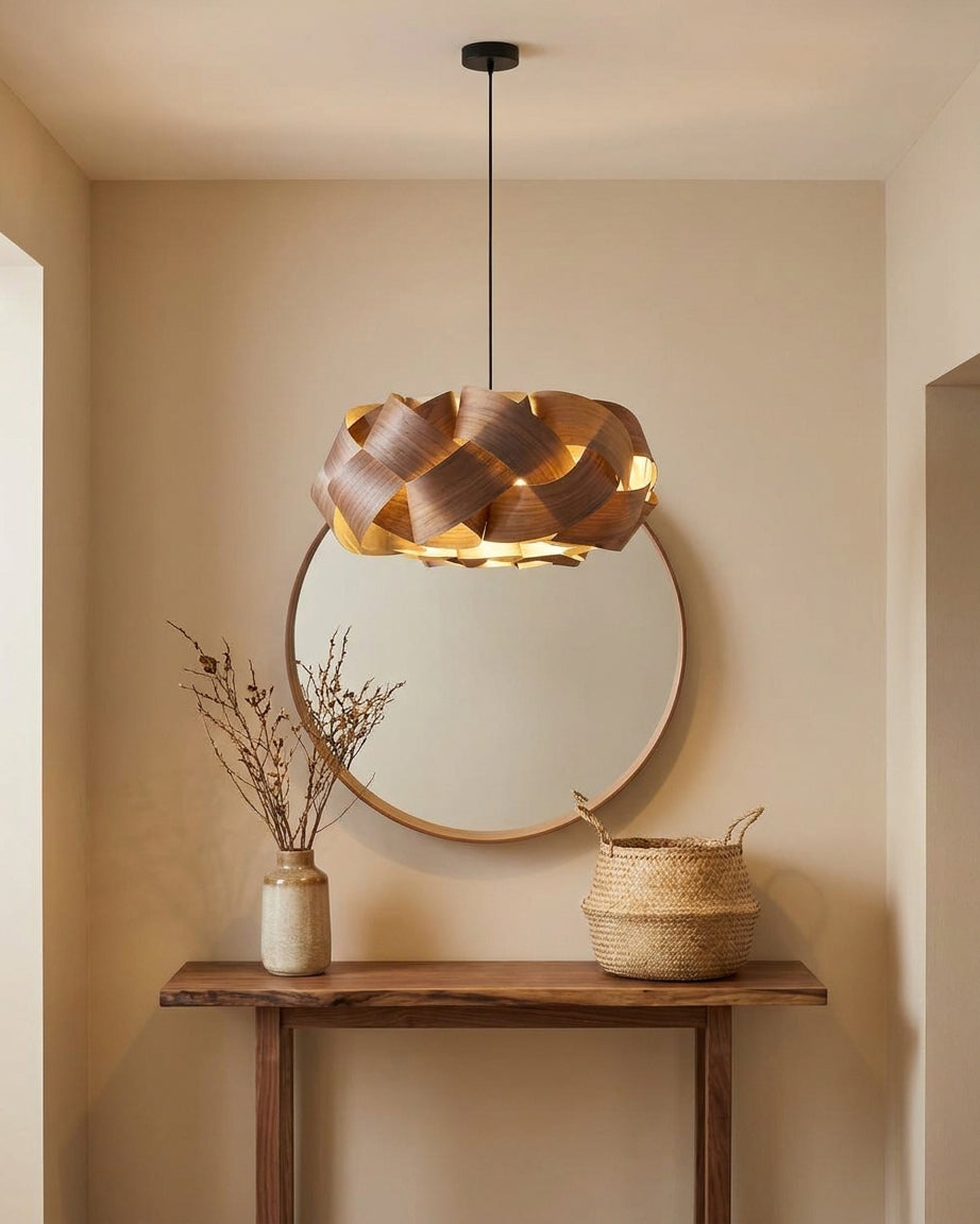 Braella Curated Solid Hardwood Pendant Light