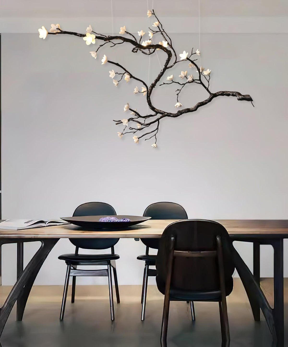 Branch Flower Curated Solid Brass Chandelier – macro detail view