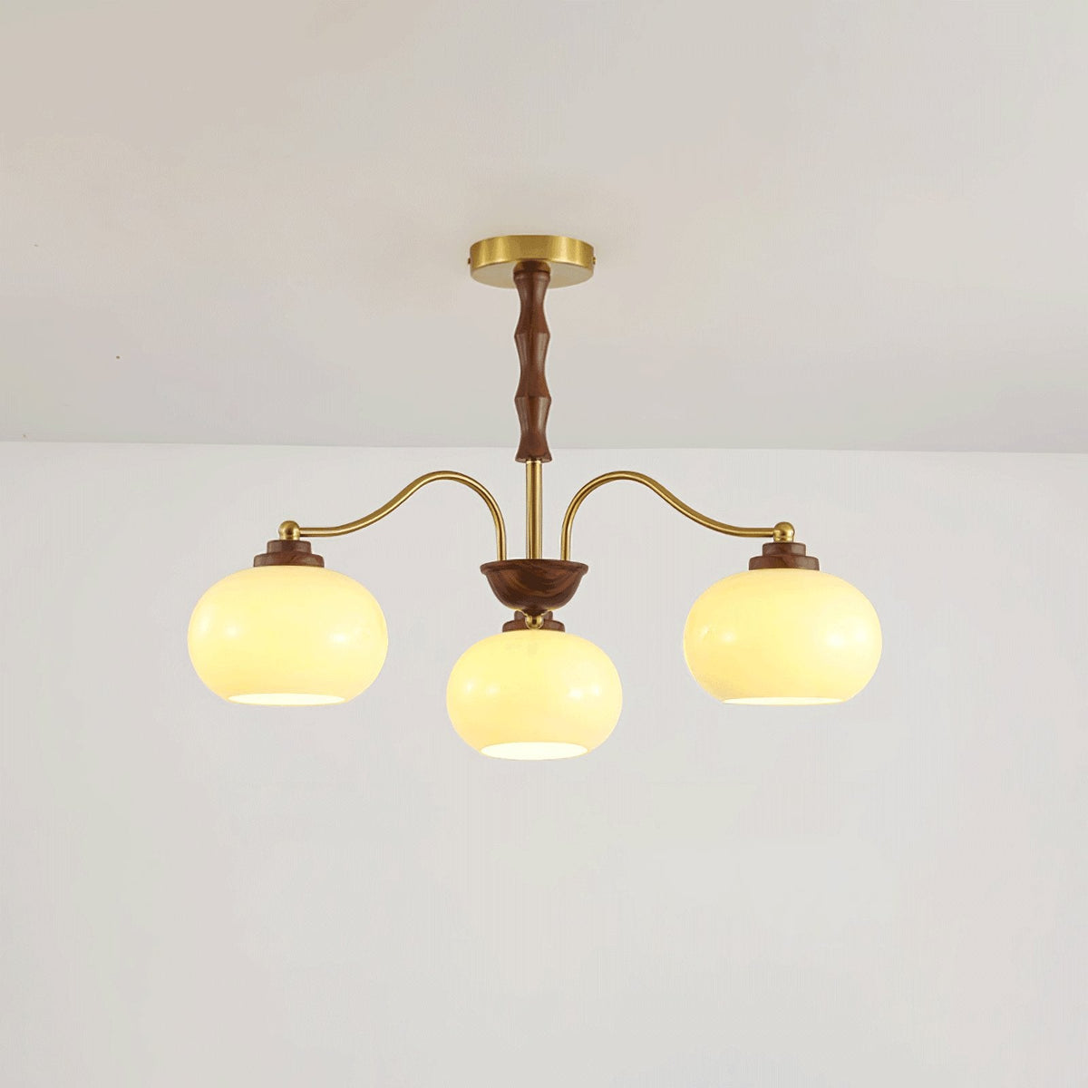Persimmon Glass Globe Curated Mouth-Blown Froste – architectural ceiling profile #1