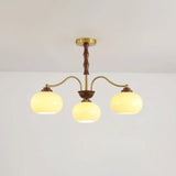 Persimmon Glass Globe Curated Mouth-Blown Froste – architectural ceiling profile #1