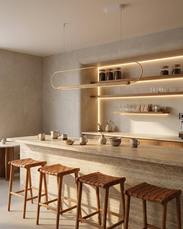 Bravon Loop Curated Iron & Glass Chandelier