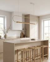 Iron & Glass craftsmanship detail on Bravon Loop Curated Iron & Glass Chandelier