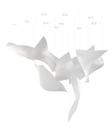 Thawflux Curated Mouth-Blown Frosted Glass Chand – side angled contour profile