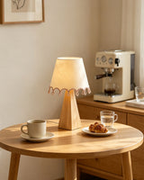 Brinelle Curated Iron & Glass Table Lamp – macro detail view #1