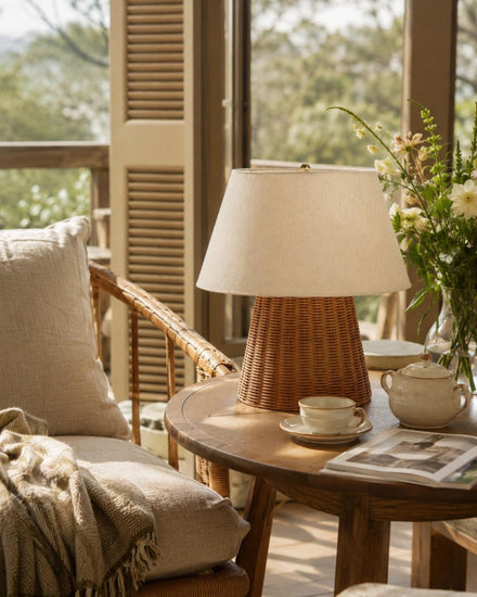 Briora Woven Table Lamp