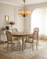 Brunel Grove Curated Solid Brass Chandelier warm illuminated room view