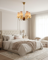 Brunel Grove Curated Solid Brass Chandelier – handcrafted surface texture