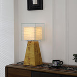Burlspire Curated Mouth-Blown Frosted Glass Tabl – spatial dining room perspective