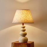 Caelvon Curated Yellow Travertine Table Lamp – Dia 30cm x H 42cm ∅ 11.8 x H 16.5 finish configuration
