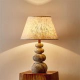 Caelvon Curated Yellow Travertine Table Lamp – Dia 30cm x H 42cm ∅ 11.8 x H 16.5 finish configuration #1 #2 #3