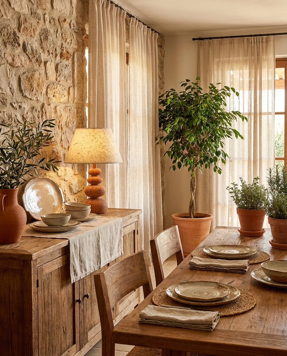 Caelvon Curated Yellow Travertine Table Lamp – architectural ceiling profile