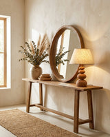 Yellow Travertine craftsmanship detail on Caelvon Curated Yellow Travertine Table Lamp