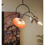 Calibra Mobile Curated Mouth-Blown Frosted Glass – full fixture elevation view