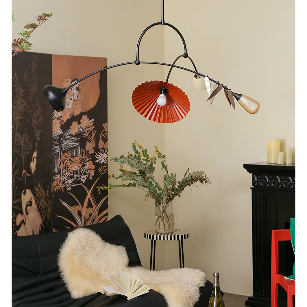 Calibra Mobile Curated Mouth-Blown Frosted Glass – architectural ceiling profile