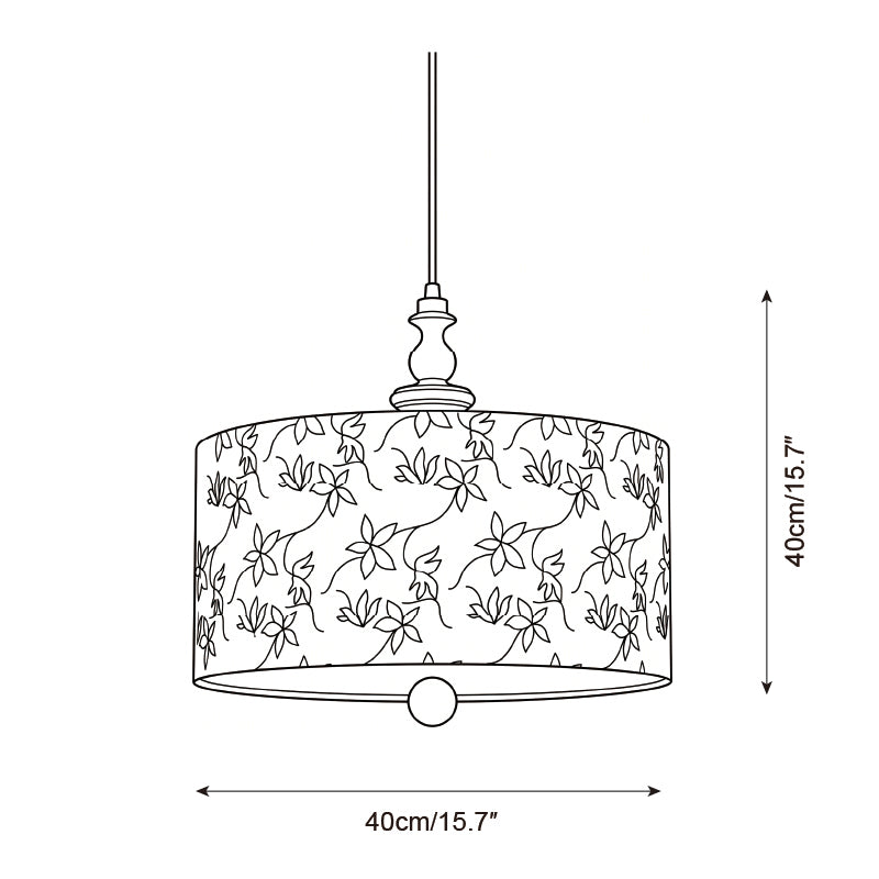 Calico Bloom Curated Iron & Glass Pendant Light