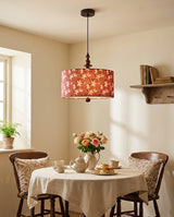 Calico Bloom Curated Iron & Glass Pendant Light – structural canopy joint detail