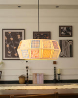Calicora Curated Optical Acrylic Pendant Light – spatial dining room perspective