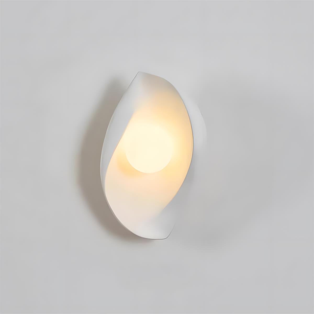 Callora Curated Mouth-Blown Frosted Glass Wall S – W 17cm x H 28cm  W 6.7 x H 11 finish configuration #1 #2