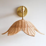 Calora Curated Solid Brass Wall Sconce – handcrafted surface texture