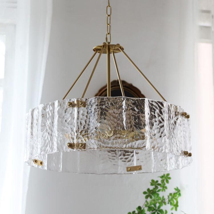 Calvert Curated Mouth-Blown Frosted Glass Chande