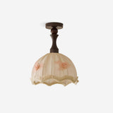 Camélia Curated Solid Hardwood Flush Mount Ceili – Solid Hardwood Flush Mount Ceiling Light