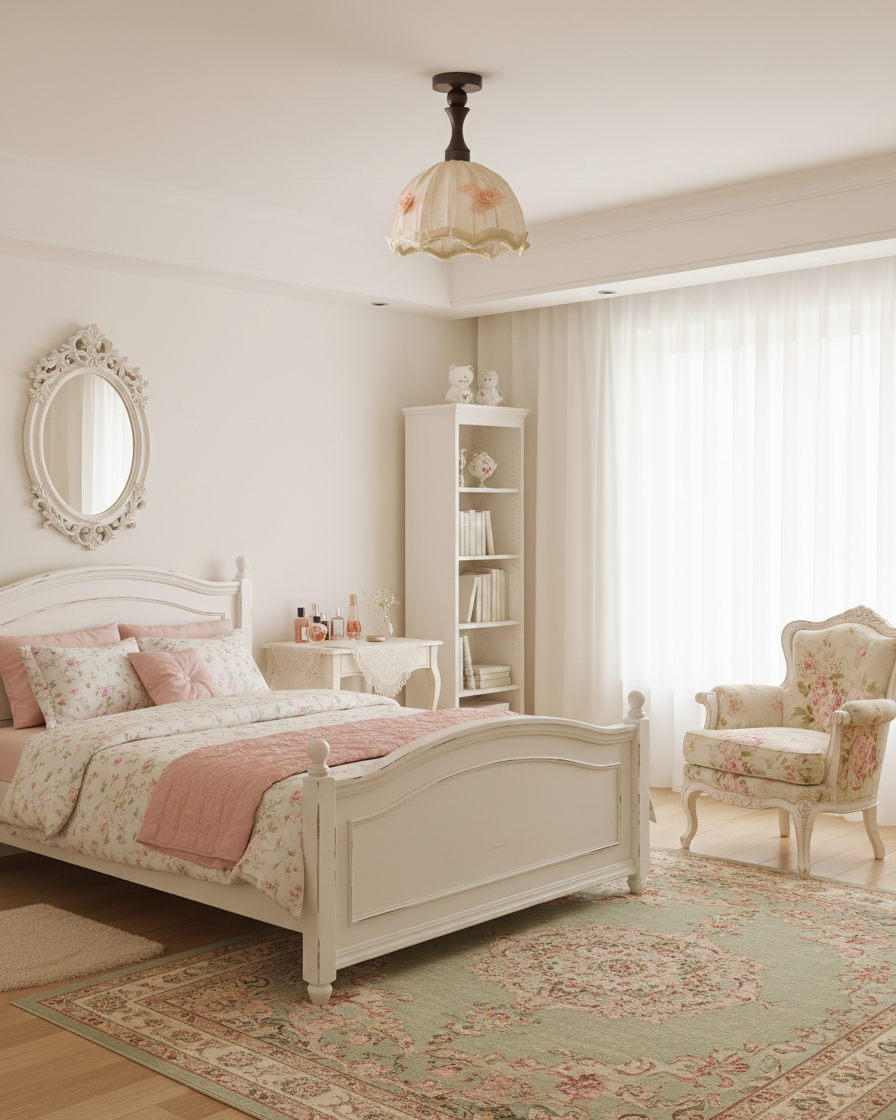 Camélia Curated Solid Hardwood Flush Mount Ceili