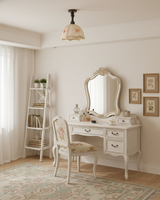 Camélia Curated Solid Hardwood Flush Mount Ceili – structural canopy joint detail