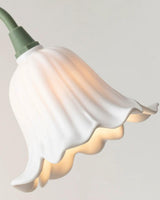 Campelle Curated Mouth-Blown Frosted Glass Table – structural canopy joint detail