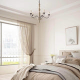 Candlestick Farmhouse Curated Finished Iron Chan – side angled contour profile