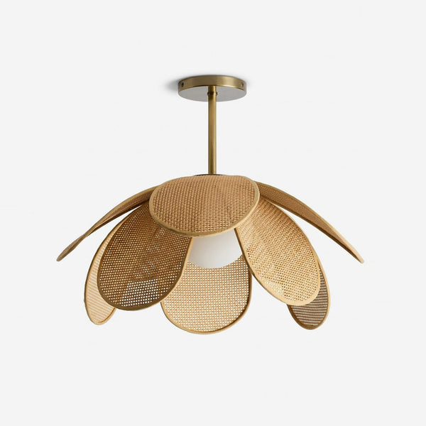 Rafflora Curated Mouth-Blown Frosted Glass Flush
