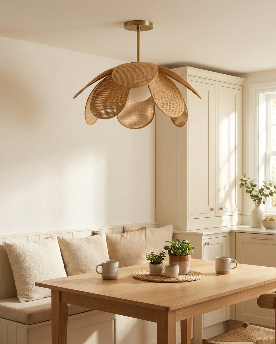 Rafflora Curated Mouth-Blown Frosted Glass Flush – architectural ceiling profile