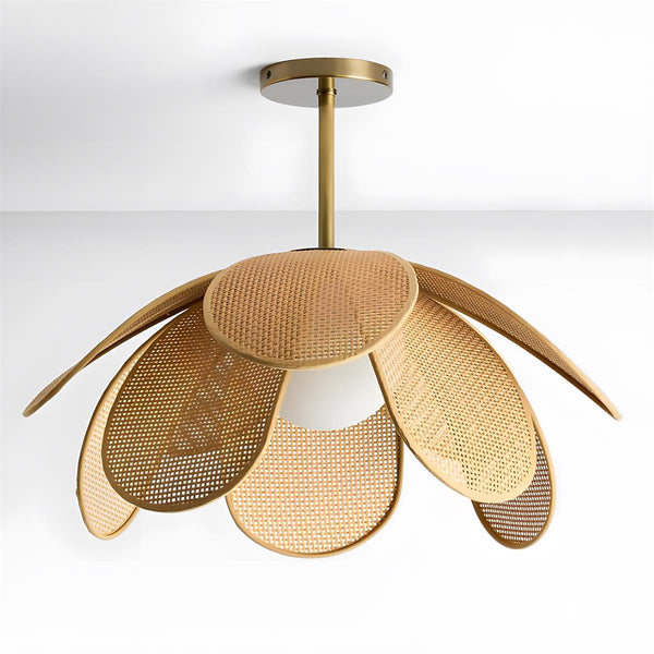 Rafflora Curated Mouth-Blown Frosted Glass Flush