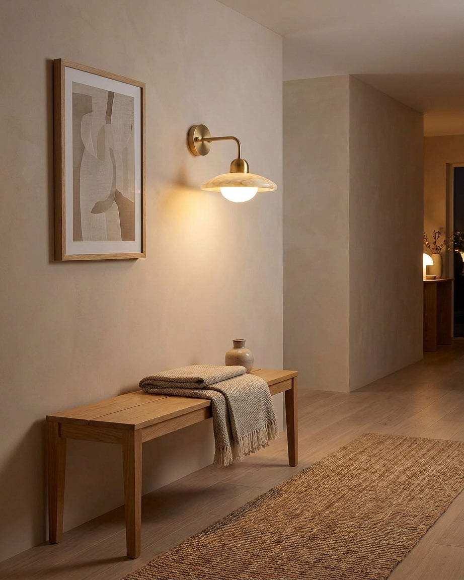 Carolia Alabaster Curated Alabaster Wall Sconce