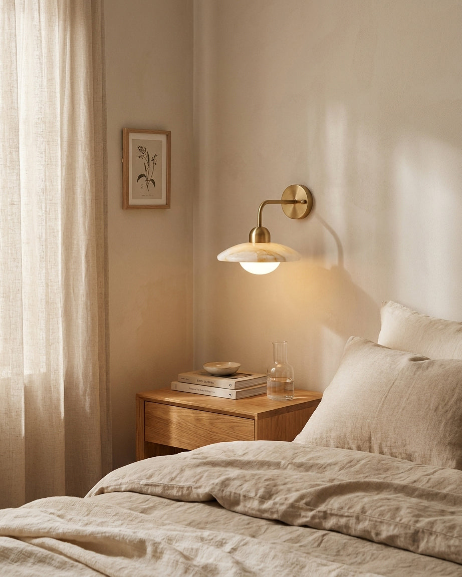 Carolia Alabaster Curated Alabaster Wall Sconce