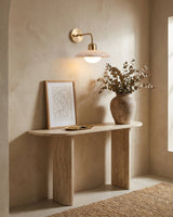Carolia Alabaster Curated Alabaster Wall Sconce – dimensional scale reference