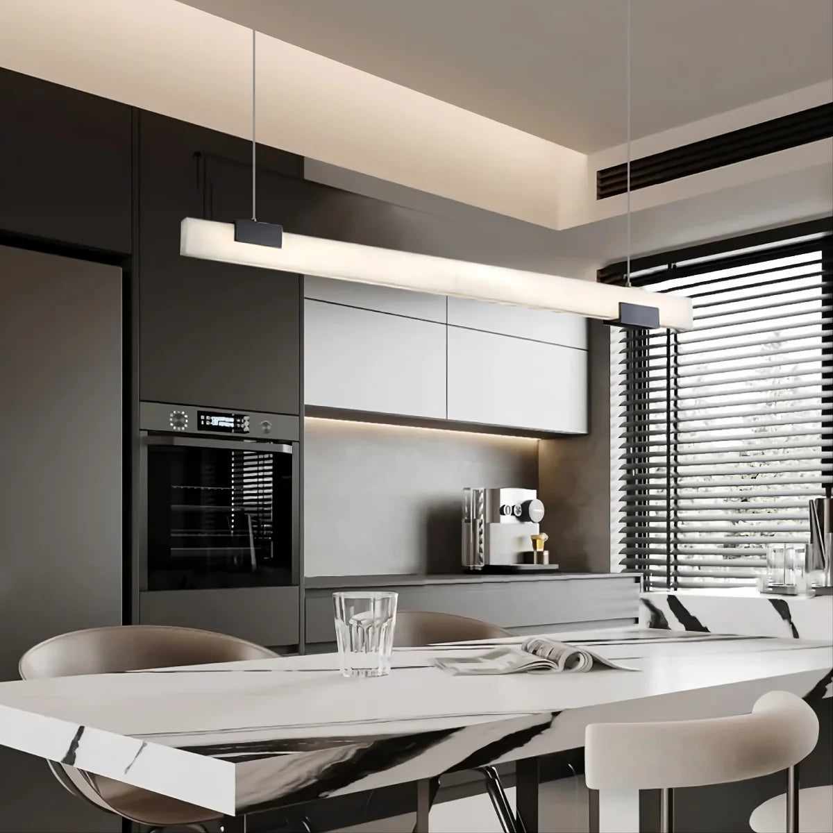 Spanish Alabaster Pendant Light View 8 | Cary Pendant Light | Spanish Alabaster | JINSHE | JINSHE