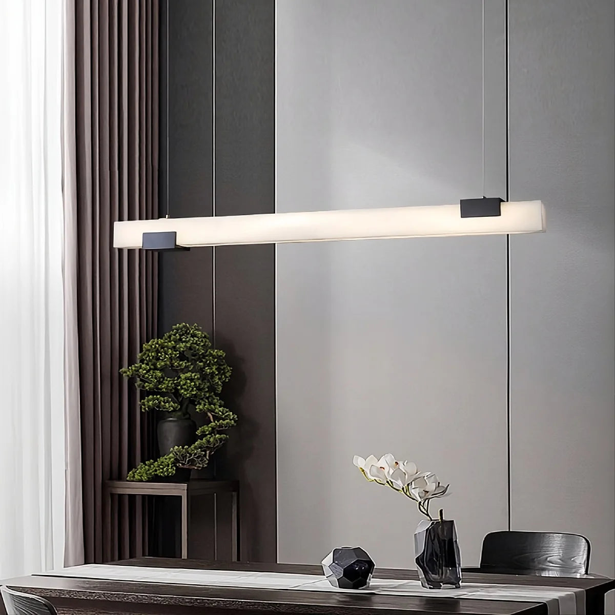 Spanish Alabaster Pendant Light View 4 | Cary Pendant Light | Spanish Alabaster | JINSHE | JINSHE