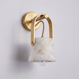 Marrakech Alabaster Curated Alabaster Wall Sconc – Model A W 14cm x H 25cm  W 5.5 x H 9.8 finish configuration