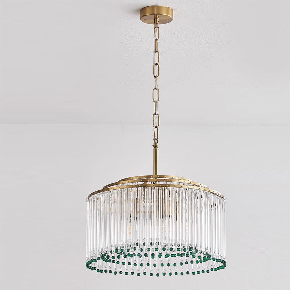Casandra Curated Mouth-Blown Frosted Glass Chand – ∅ 23.6 x H 10.2 finish configuration