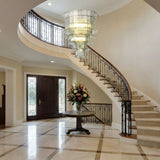 Cascade Glass Green Chandelier – Ambient Illumination in Luxury Interior Setting View 15